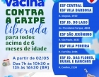 Iniciada em Aparecida do Taboado a vacinação contra a gripe para população