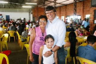 Prefeito de Brasilândia Dr. Antônio de Pádua Thiago esteve presente no almoço