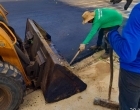 Infraestrutura esclarece que limpeza de resíduos de obras de asfalto são recolhidos