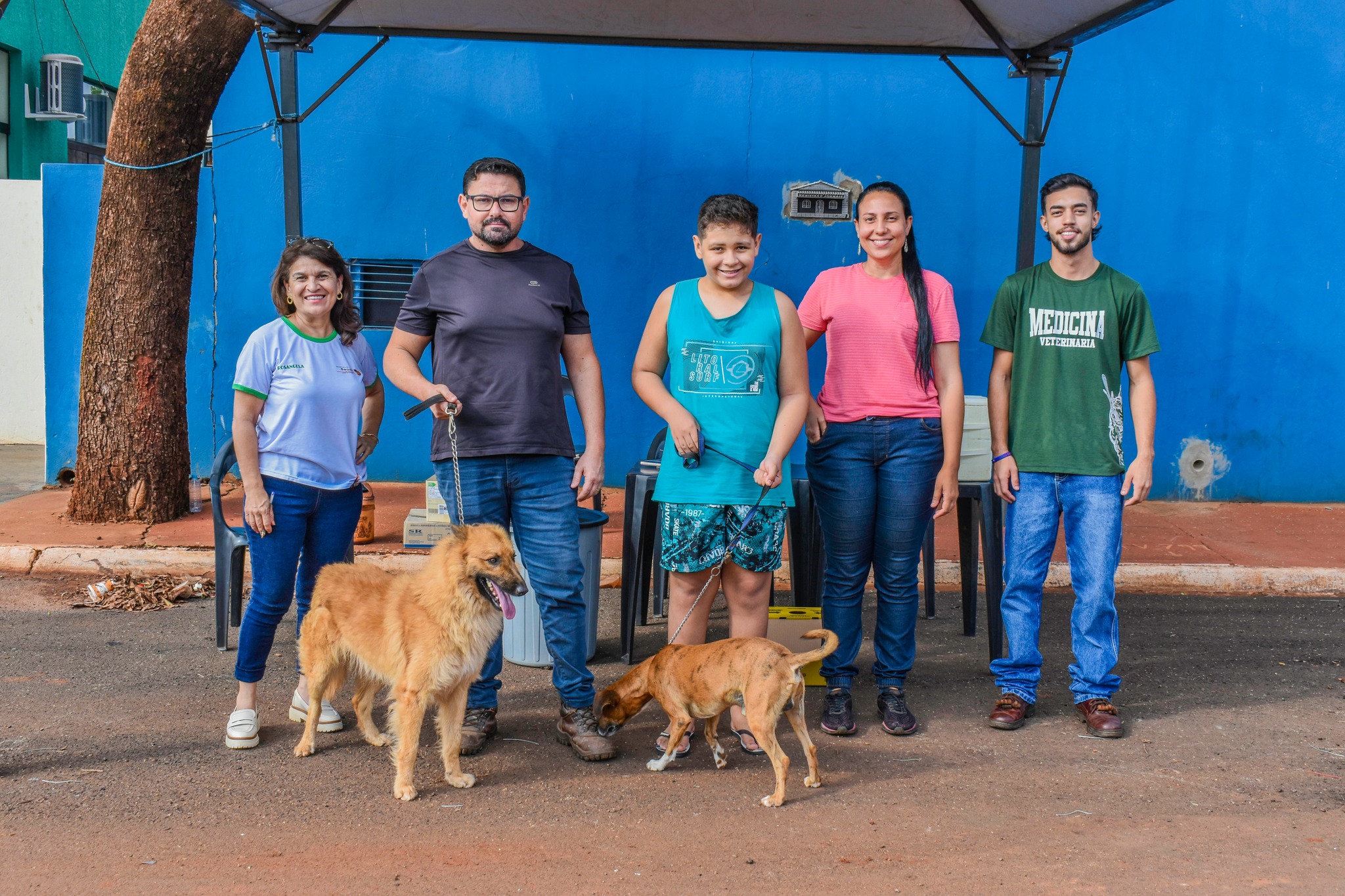 Selvíria vacina centenas de cães e gatos contra a raiva animal; Imunização continua