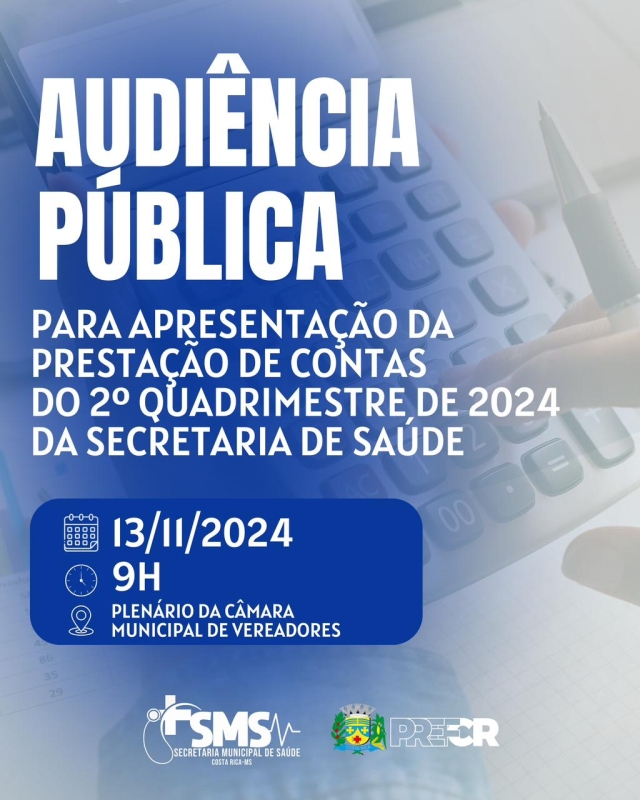 Câmara sedia audiência pública da Saúde para prestação de contas